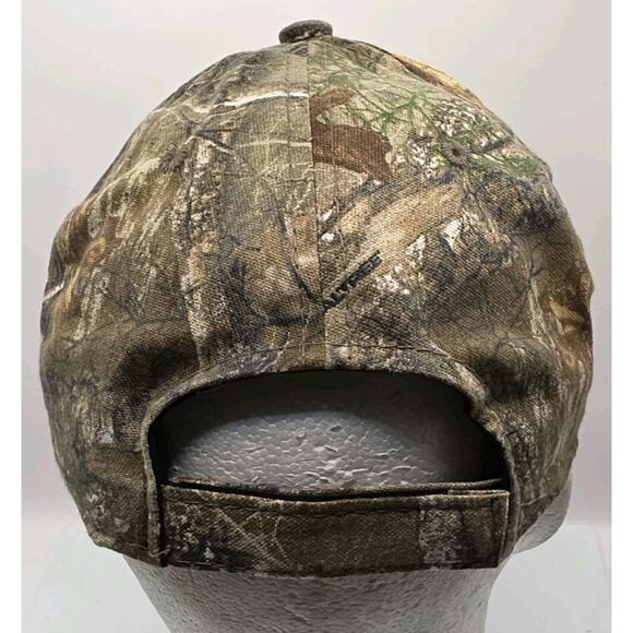 Outdoor Cap Strapback Cap Realtree Edge Camouflage USA Flag Camo Hunting Hat - Picture 4 of 10